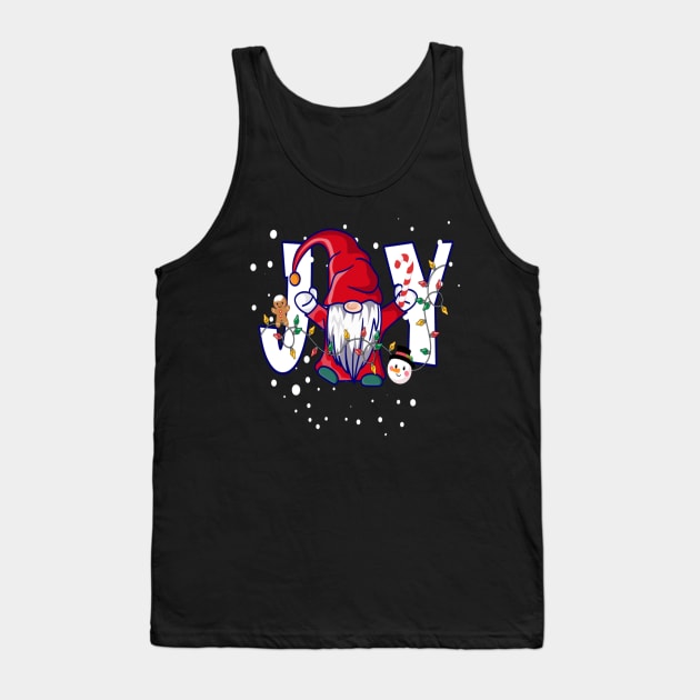 Christmas Gnome Merry Christmas Tank Top by Buleskulls 